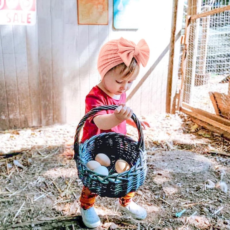 DRESHOW BQUBO 5 Pieces Newborn Baby Turban Hats Bow Baby Infant Beanie Breathable Toddler Cap for Baby Girls - Image 3